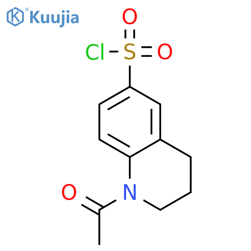 1-Acetyl-1,2,3,4-tetrahydroquinoline-6-sulfonyl chloride structure