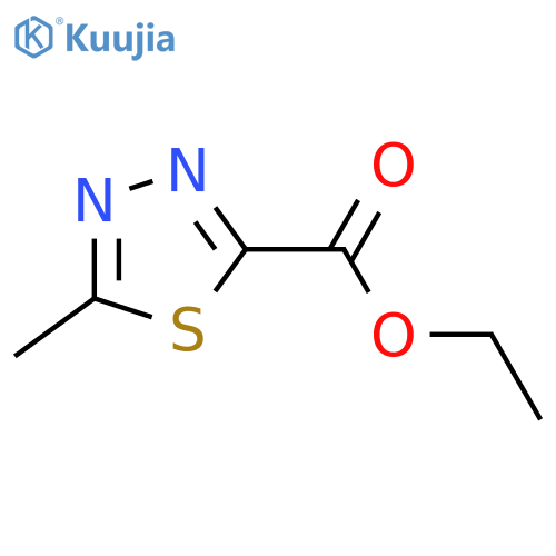 Ethyl 5-methyl-1,3,4-thiadiazole-2-carboxylate structure