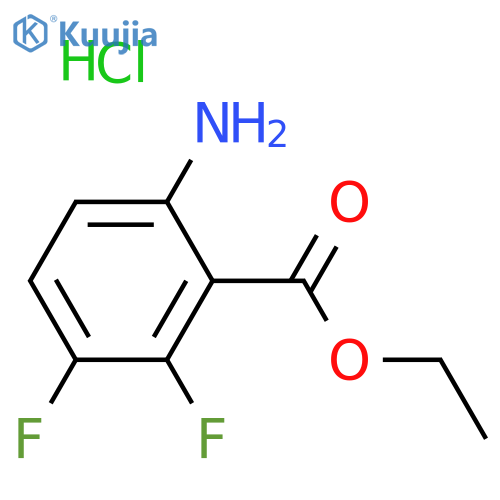 6-Amino-2,3-difluoro-benzoic acid ethyl ester hydrochloride structure