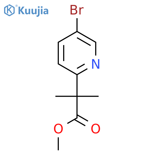 Methyl 2-(5-bromopyridin-2-yl)-2-methylpropanoate structure