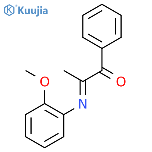 1-Propanone, 2-[(2-methoxyphenyl)imino]-1-phenyl-, (2Z)- structure