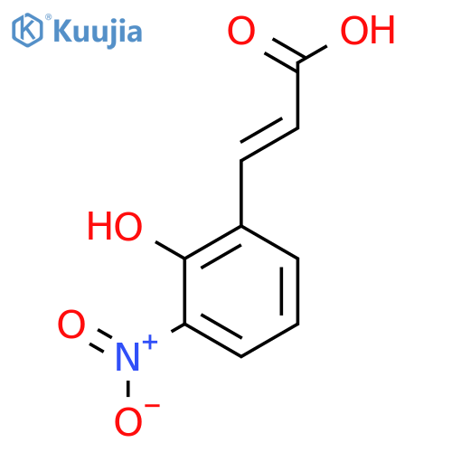 (E)-3-(3-Nitro-2-hydroxyphenyl)acrylic acid structure