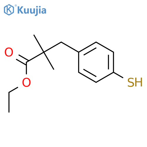 Ethyl 2,2-Dimethyl-3-(4-mercaptophenyl)propionate structure