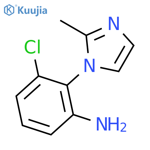 3-Chloro-2-(2-methyl-imidazol-1-yl)-phenylamine structure