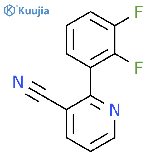 3-Pyridinecarbonitrile, 2-(2,3-difluorophenyl)- structure