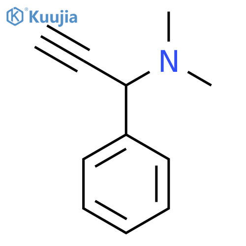 dimethyl(1-phenylprop-2-yn-1-yl)amine structure