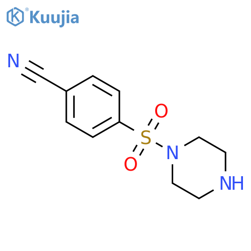4-(piperazine-1-sulfonyl)benzonitrile structure