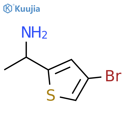 1-(4-bromothiophen-2-yl)ethan-1-amine structure