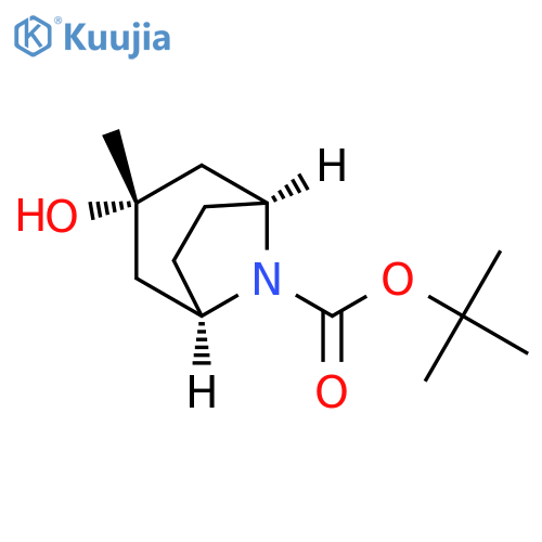 3-endo-Hydroxy-3-exo-methyl-8-azabicyclo[3.2.1]octane-8-carboxylic Acid t-Butyl Ester structure