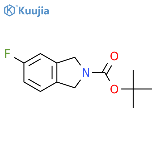 Tert-butyl 5-fluoroisoindoline-2-carboxylate structure