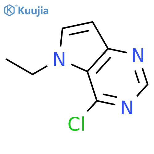 4-Chloro-5-ethyl-5H-pyrrolo[3,2-d]pyrimidine structure