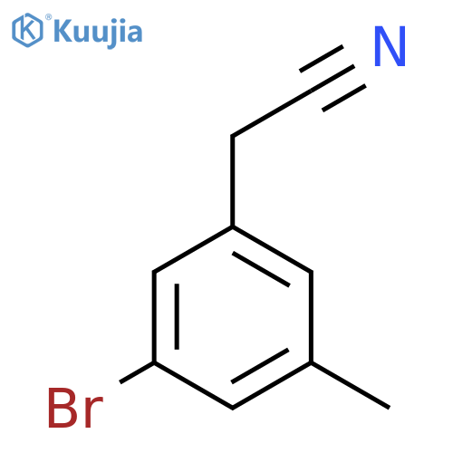 2-(3-Bromo-5-methylphenyl)acetonitrile structure