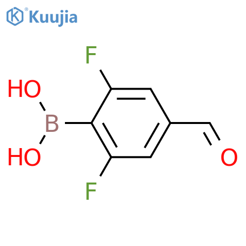 2,6-Difluoro-4-formylphenylboronic acid structure