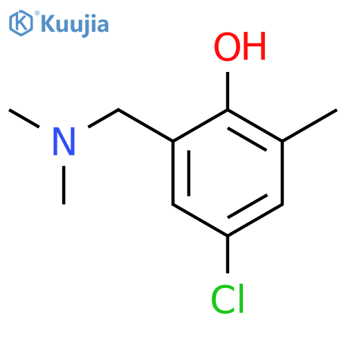 4-Chloro-2-(dimethylamino)methyl-6-methylbenzenol structure