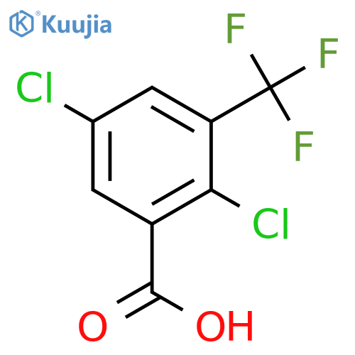 2,5-Dichloro-3-(trifluoromethyl)benzoic acid structure