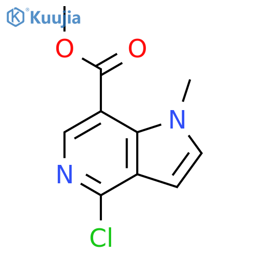 Methyl 4-chloro-1-methyl-1H-pyrrolo[3,2-C]pyridine-7-carboxylate structure