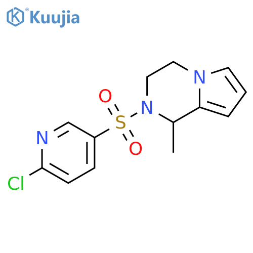 2-chloro-5-({1-methyl-1H,2H,3H,4H-pyrrolo1,2-apyrazin-2-yl}sulfonyl)pyridine structure