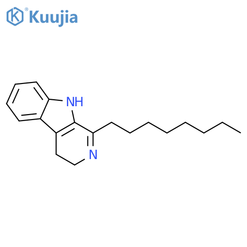3H-Pyrido[3,4-b]indole, 4,9-dihydro-1-octyl- structure