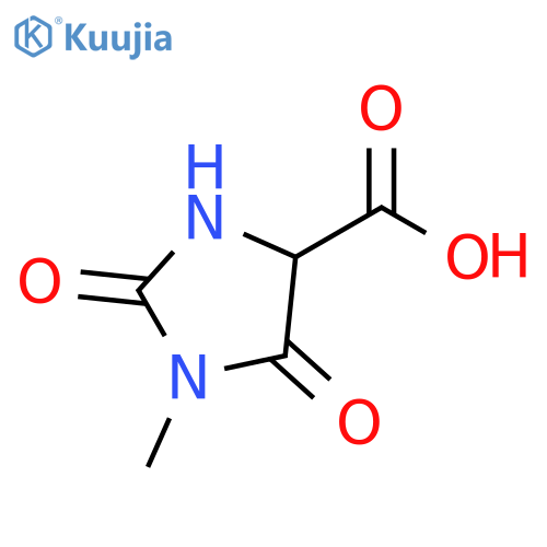 4-Imidazolidinecarboxylic acid, 1-methyl-2,5-dioxo- structure