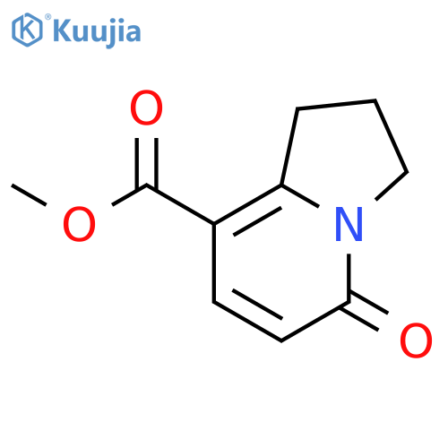 5-Oxo-1,2,3,5-tetrahydro-indolizine-8-carboxylic acid methyl ester structure