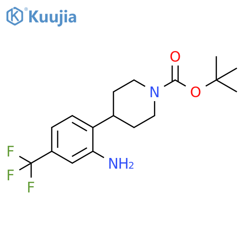 tert-butyl 4-2-amino-4-(trifluoromethyl)phenylpiperidine-1-carboxylate structure