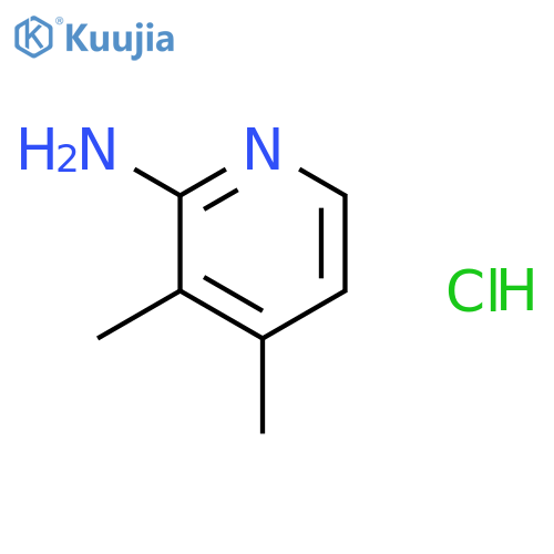 3,4-Dimethylpyridin-2-amine hydrochloride structure
