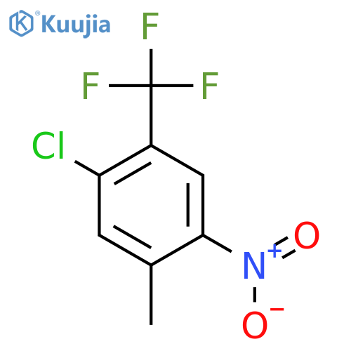 1-Chloro-5-methyl-4-nitro-2-(trifluoromethyl)benzene structure