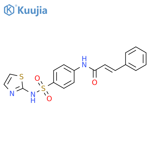 (2E)-3-phenyl-N-{4-(1,3-thiazol-2-yl)sulfamoylphenyl}prop-2-enamide structure