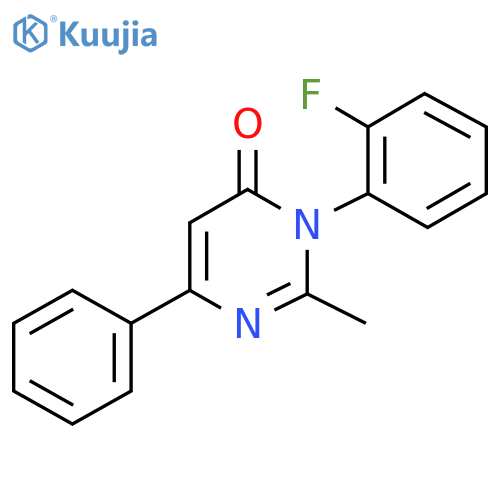 4(3H)-Pyrimidinone,3-(2-fluorophenyl)-2-methyl-6-phenyl- structure