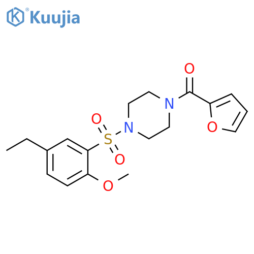 1-(5-ethyl-2-methoxybenzenesulfonyl)-4-(furan-2-carbonyl)piperazine structure