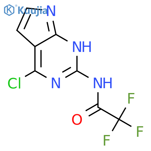Acetamide, N-(4-chloro-1H-pyrrolo[2,3-d]pyrimidin-2-yl)-2,2,2-trifluoro- structure