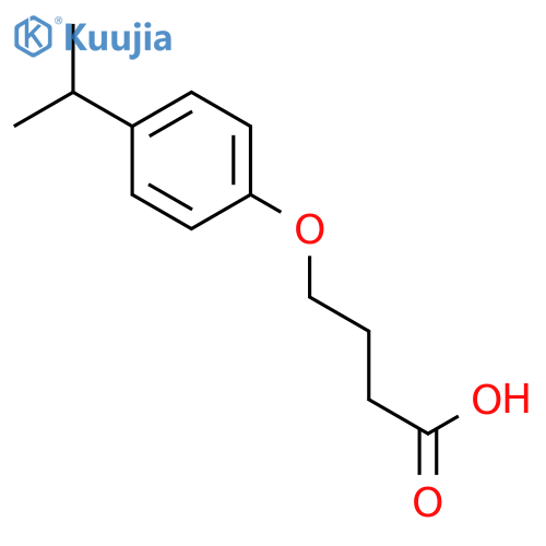 4-4-(propan-2-yl)phenoxybutanoic Acid structure