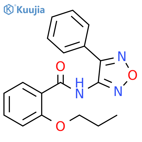 N-(4-phenyl-1,2,5-oxadiazol-3-yl)-2-propoxybenzamide structure
