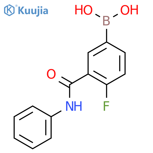 4-Fluoro-3-(phenylcarbamoyl)phenylboronic acid structure