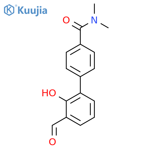 6-[4-(N,N-Dimethylaminocarbonyl)phenyl]-2-formylphenol structure
