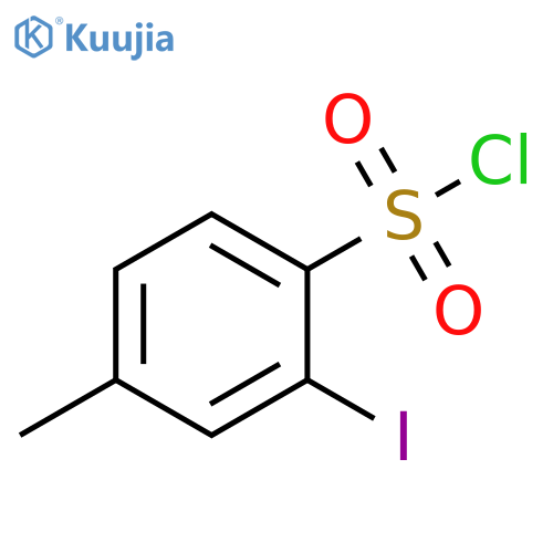 2-iodo-4-methylbenzene-1-sulfonyl chloride structure