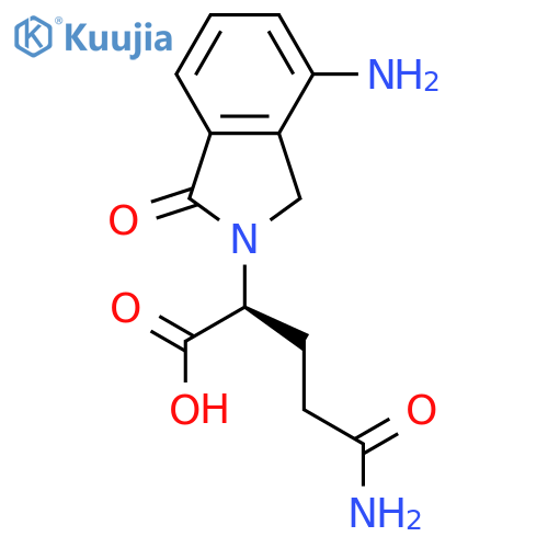 Acide (s) - 5 - Amino - 2 - (4 - Amino - 1 - oxoisoindolin - 2 - yl) - 5 - oxo - valérique structure