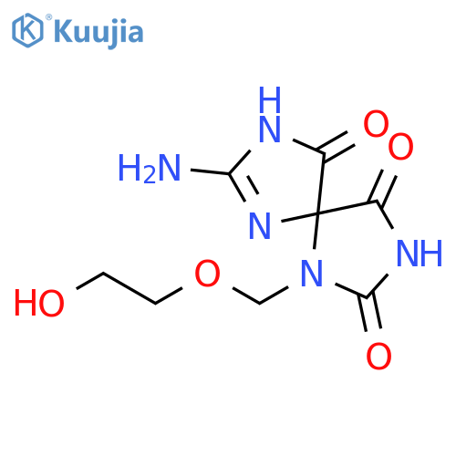 1-(2-Hydroxyethoxy)methyl-7-amino-,3,6,8-Tetraazaspiro4.4non-6-ene-2,4,9-trione structure
