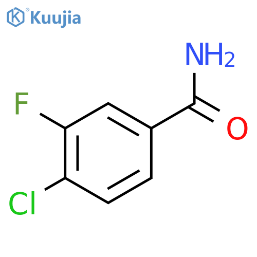 4-Chloro-3-fluorobenzamide structure