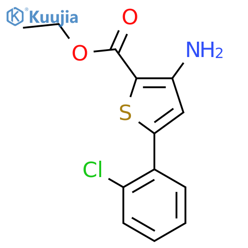 ethyl 3-amino-5-(2-chlorophenyl)thiophene-2-carboxylate structure