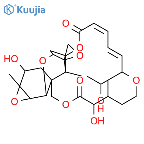Roridin A, 8-hydroxy-9B,10B-epoxy- structure