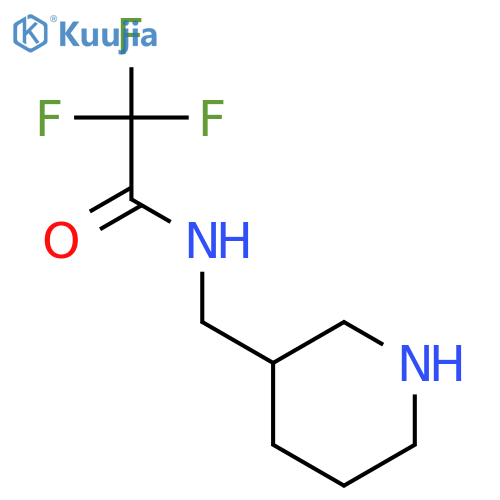 2,2,2-trifluoro-N-(piperidin-3-ylmethyl)acetamide structure