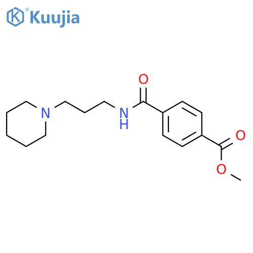 Benzoic acid, 4-[[[3-(1-piperidinyl)propyl]amino]carbonyl]-, methyl ester structure