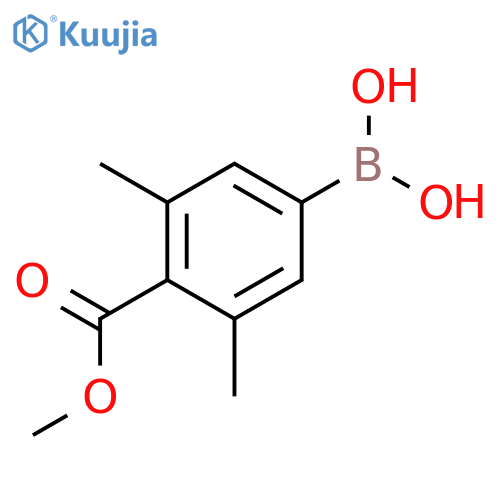 4-Methoxycarbonyl-3,5-dimethylphenylboronic acid structure