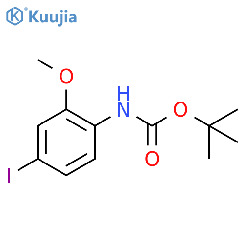 tert-butyl N-(4-iodo-2-methoxyphenyl)carbamate structure
