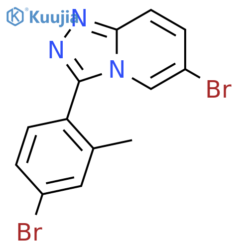6-Bromo-3-(4-bromo-2-methylphenyl)-[1,2,4]triazolo[4,3-a]pyridine structure