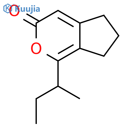 CYCLOPENTA[C]PYRAN-3(5H)-ONE, 6,7-DIHYDRO-1-(1-METHYLPROPYL)- structure