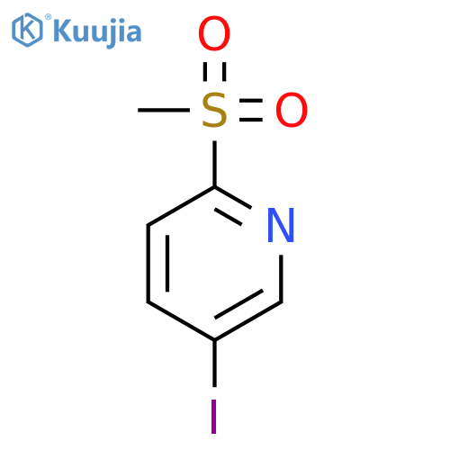 Pyridine, 5-iodo-2-(methylsulfonyl)- structure