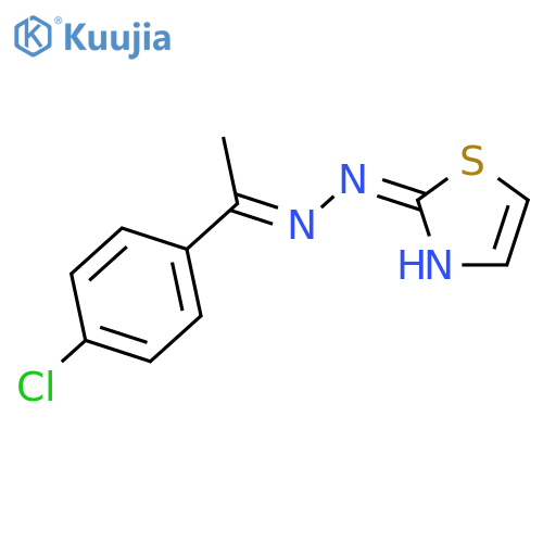 2(3H)-Thiazolone, [1-(4-chlorophenyl)ethylidene]hydrazone structure