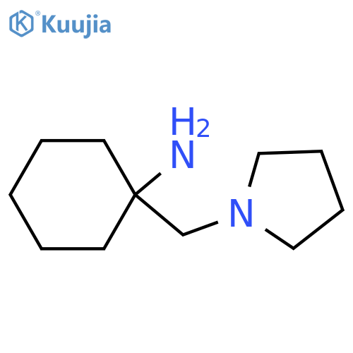 1-(Pyrrolidin-1-ylmethyl)cyclohexanamine structure